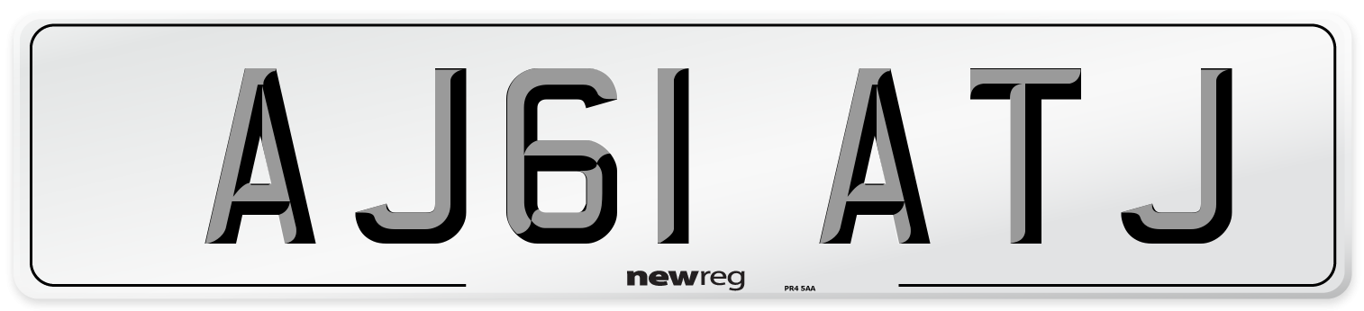 AJ61 ATJ Number Plate from New Reg